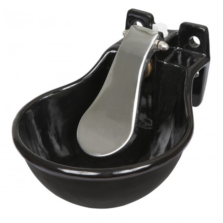 Universal constant level drinking trough made of cast iron.