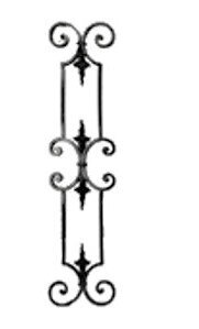  balustrade, body-guard, baluster, railing, cast iron and wrought iron_BIRDIE-HD