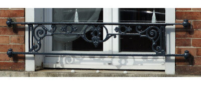 railings, body-guard, grab bars, window railing, cast iron and wrought iron_BIRDIE - SD