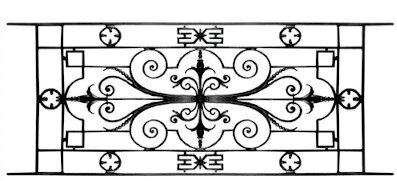 railing, body-guard, balcony grill, cross balconie, cast iron and wrought iron_Birdie_UM
