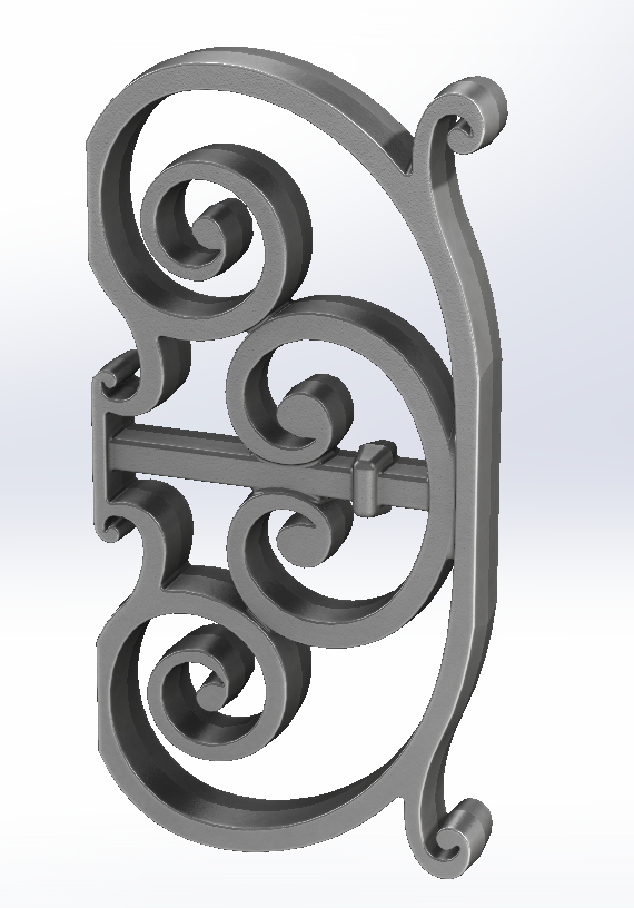 Decoration objects in cast iron for gates and guards - REF : 720